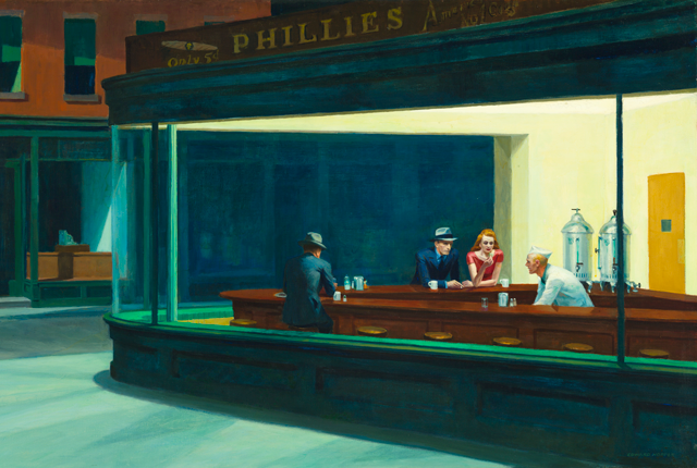 One Painting from Edward Hopper. 1000 words from Michael Connelly